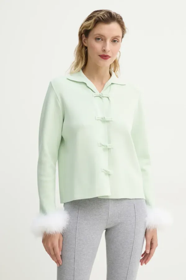 The Sleeper Kardigan The Sleeper za žene, boja: zelena, lagani, CRCG09P008F