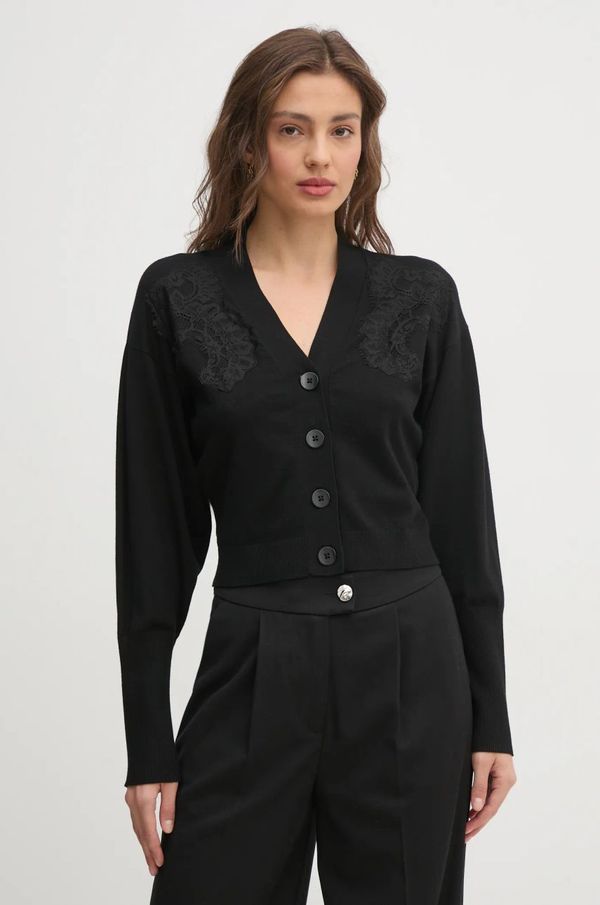 United Colors of Benetton Kardigan United Colors of Benetton za žene, boja: crna, lagani, 17Q3D604K