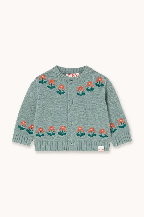 Tinycottons Kardigan za bebe Tinycottons FLOWERS BABY CARDIGAN