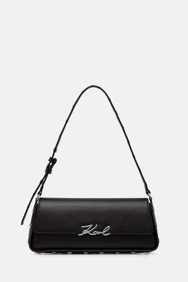 Karl Lagerfeld Karl Lagerfeld baguette torbica za žene kožna K/SIGNATURE