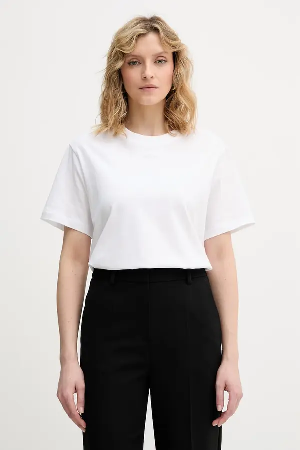 Karl Lagerfeld Karl Lagerfeld Basic majica kratkih rukava za žene od pamuka
