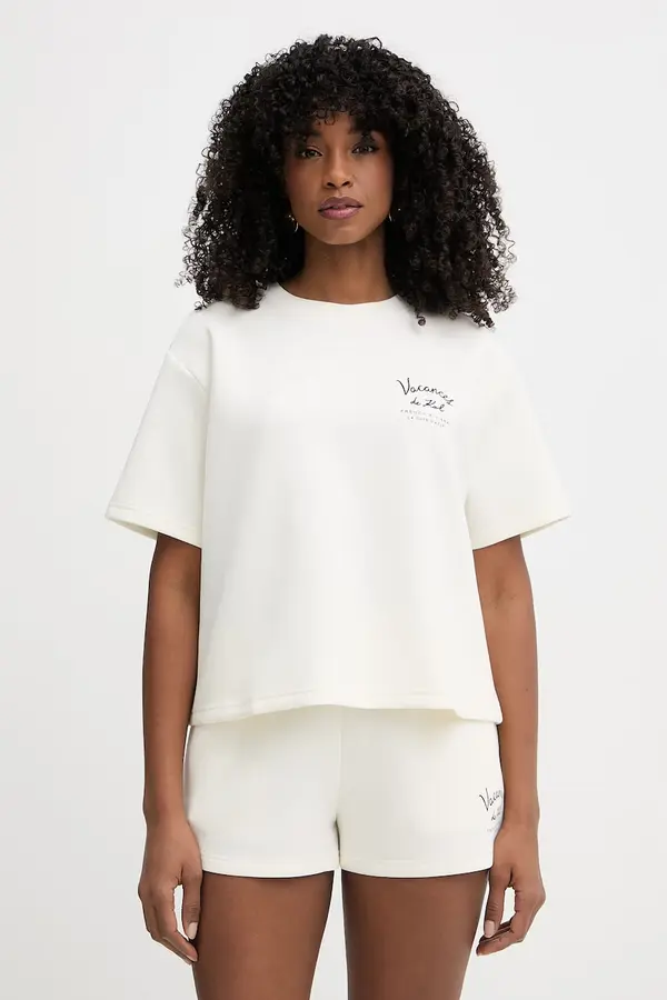 Karl Lagerfeld Karl Lagerfeld basic majica kratkih rukava za žene s modalom