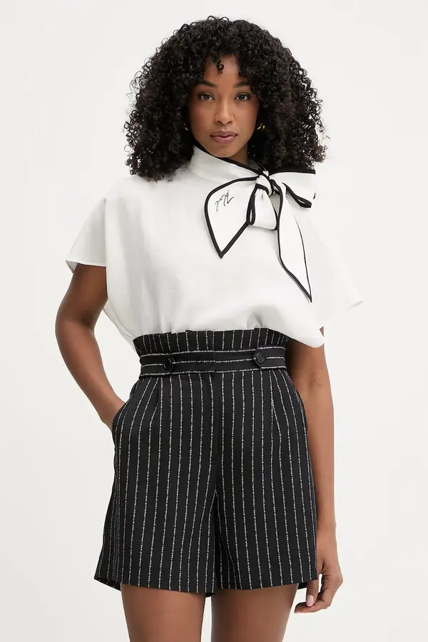 Karl Lagerfeld Karl Lagerfeld bluza za žene s dodatkom lana