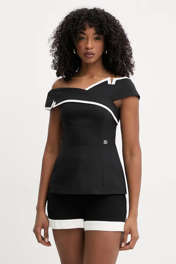 Karl Lagerfeld Karl Lagerfeld bluza za žene s vunom