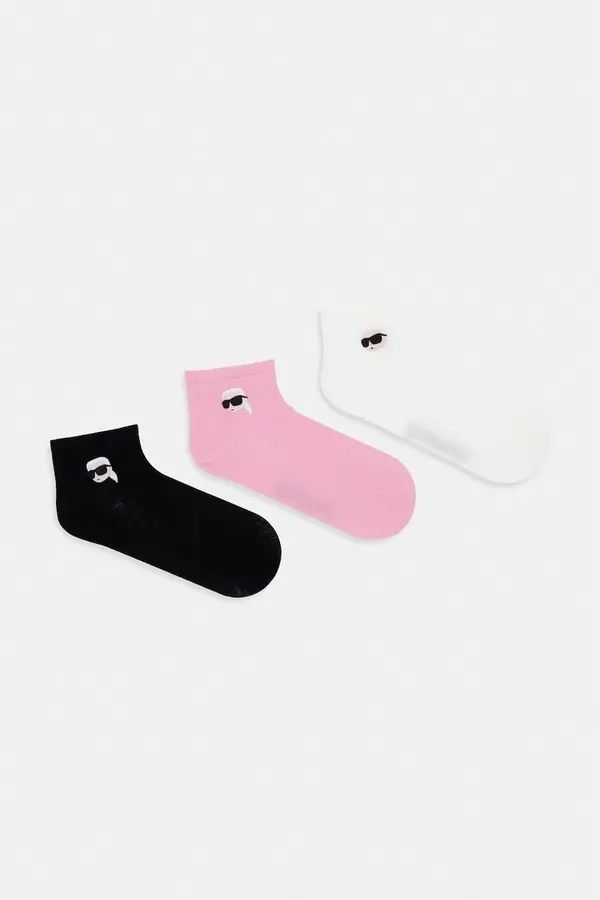 Karl Lagerfeld Karl Lagerfeld čarape za žene K/IKON 3-pack