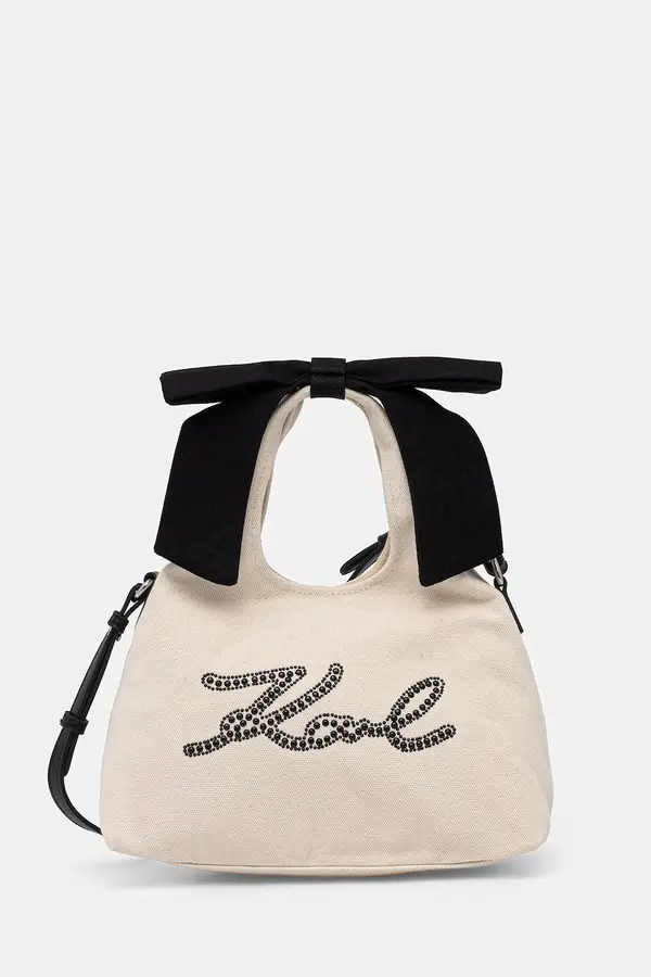 Karl Lagerfeld Karl Lagerfeld crossbody torba za žene pamučna K/SIGNATURE