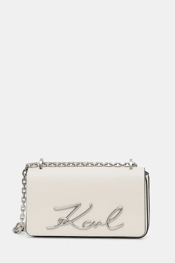 Karl Lagerfeld Karl Lagerfeld crossbody torba ženska kožna K/SIGNATURE