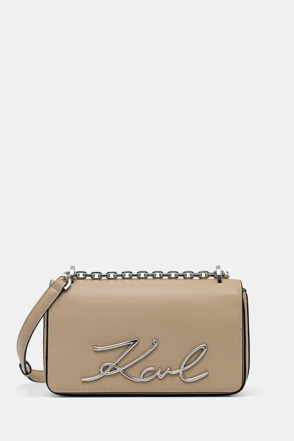 Karl Lagerfeld Karl Lagerfeld crossbody torba ženska kožna K/SIGNATURE