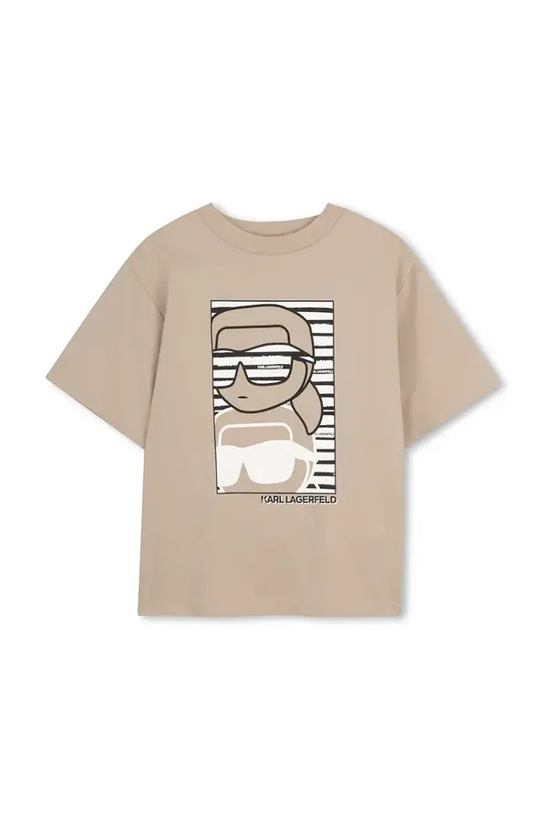 Karl Lagerfeld Karl Lagerfeld Dječja pamučna majica kratkih rukava Karl Lagerfeld