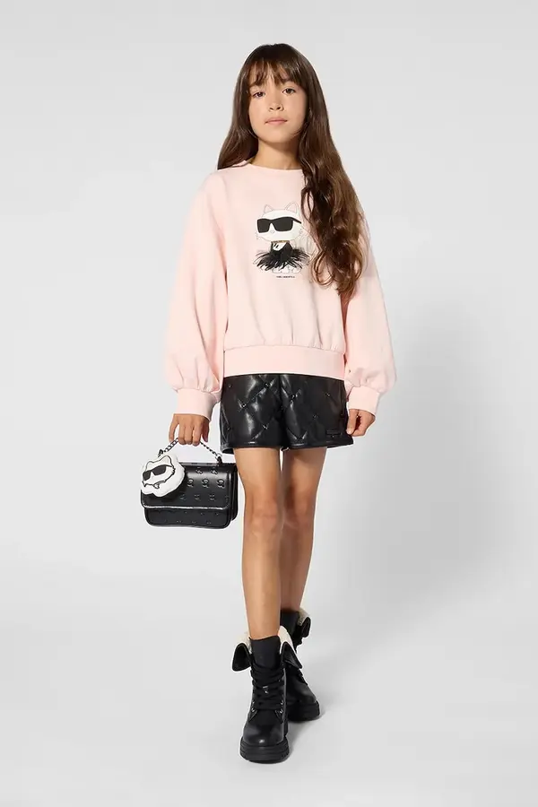 Karl Lagerfeld Karl Lagerfeld dukserica za djecu s pamukom