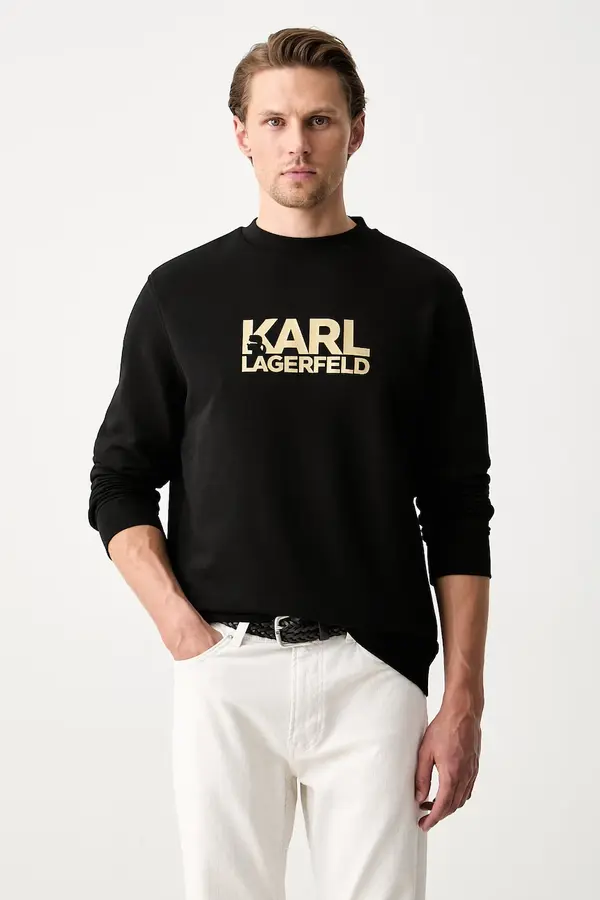 Karl Lagerfeld Karl Lagerfeld dukserica za muškarce od pamuka