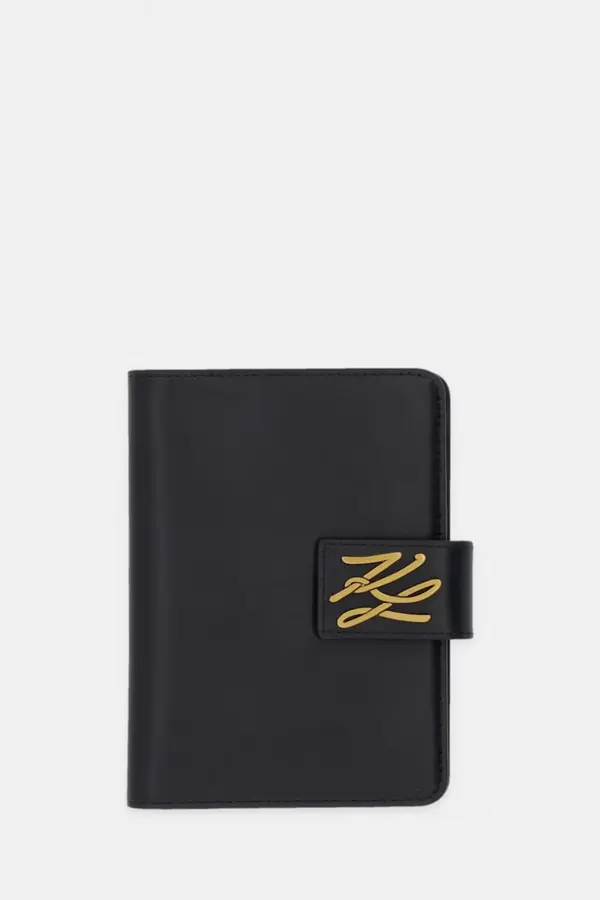 Karl Lagerfeld Karl Lagerfeld etui za putovnicu za žene kožni K/AUTOGRAPH