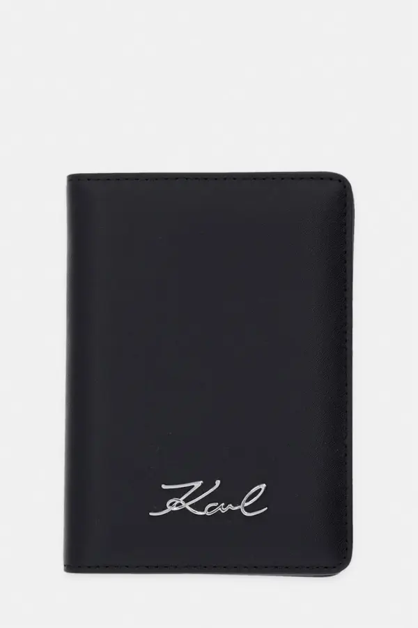 Karl Lagerfeld Karl Lagerfeld etui za putovnicu za žene kožno K/SIGNATURE