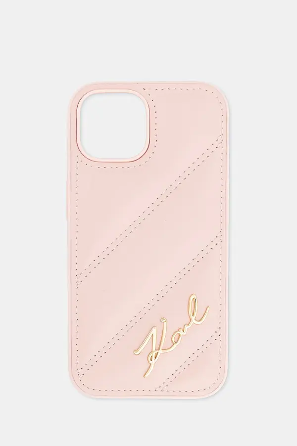 Karl Lagerfeld Karl Lagerfeld etui za telefon od imitacije kože iPhone 15 / 14 / 13