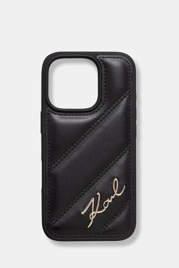Karl Lagerfeld Karl Lagerfeld etui za telefon od imitacije kože iPhone 16 Pro
