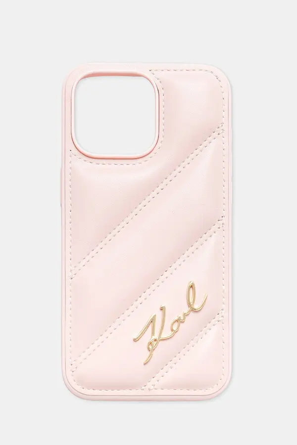 Karl Lagerfeld Karl Lagerfeld etui za telefon od imitacije kože Phone 15 Pro Max