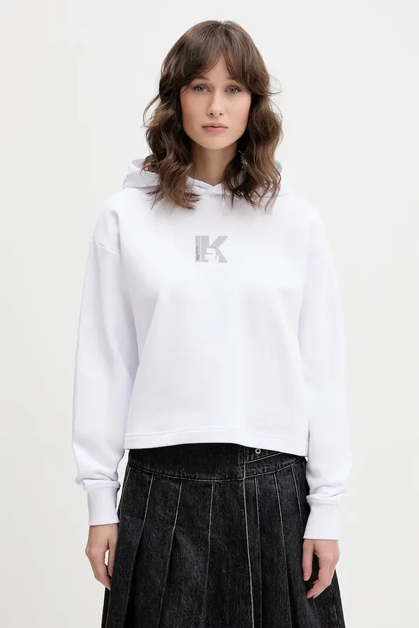Karl Lagerfeld Jeans Karl Lagerfeld Jeans dukserica sa kapuljačom za žene od pamuka