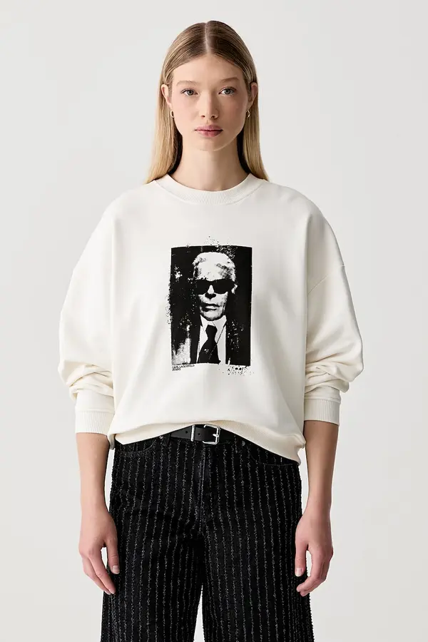 Karl Lagerfeld Jeans Karl Lagerfeld Jeans dukserica za žene od pamuka