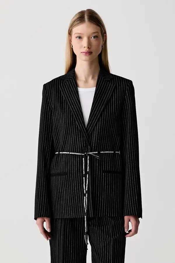 Karl Lagerfeld Jeans Karl Lagerfeld Jeans jednoredni sako za žene s viskozom