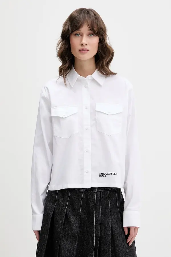 Karl Lagerfeld Jeans Karl Lagerfeld Jeans košulja za žene od pamuka