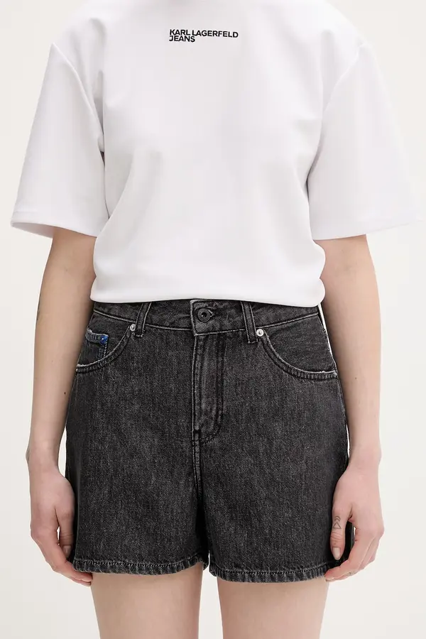 Karl Lagerfeld Jeans Karl Lagerfeld Jeans kratke hlače ženske pamučne