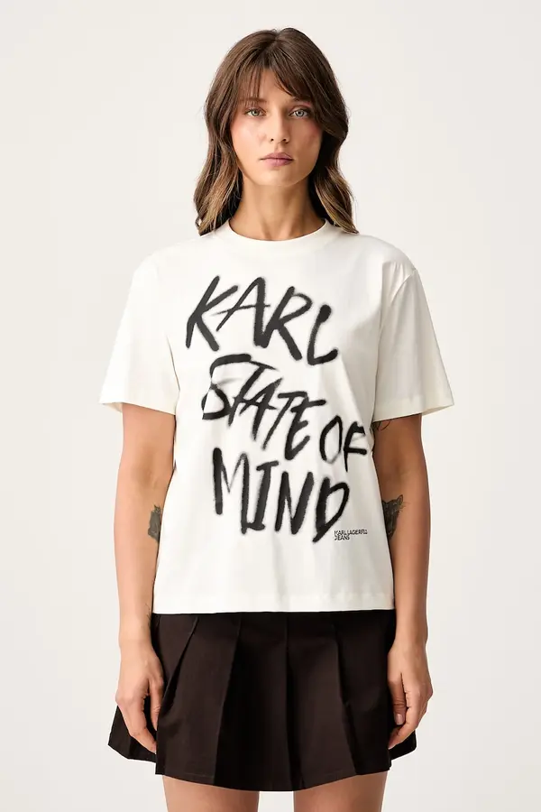 Karl Lagerfeld Jeans Karl Lagerfeld Jeans majica za žene od pamuka