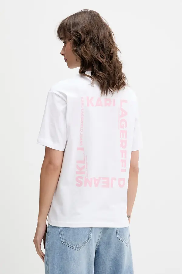 Karl Lagerfeld Jeans Karl Lagerfeld Jeans majica za žene od pamuka