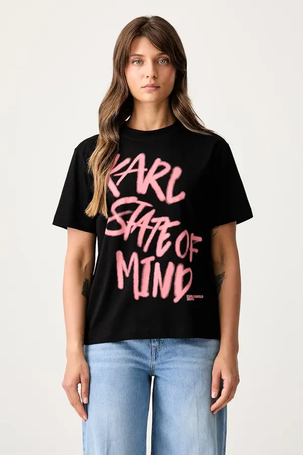 Karl Lagerfeld Jeans Karl Lagerfeld Jeans majica za žene od pamuka