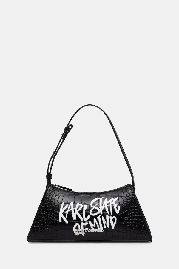 Karl Lagerfeld Jeans Karl Lagerfeld Jeans mala torba hobo za žene od imitacije kože