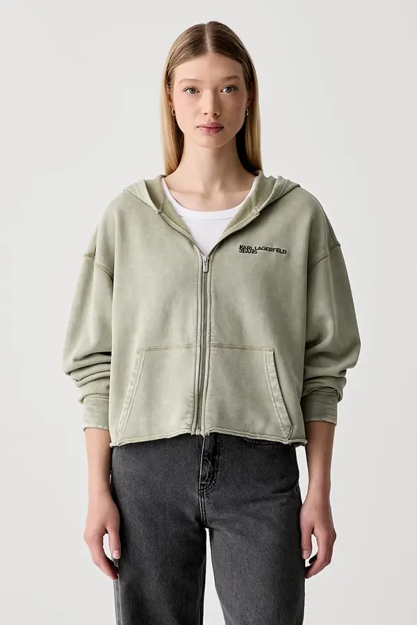 Karl Lagerfeld Jeans Karl Lagerfeld Jeans oversize dukserica za žene od pamuka