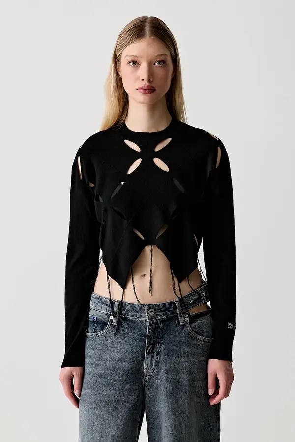 Karl Lagerfeld Jeans Karl Lagerfeld Jeans pulover za žene s viskozom