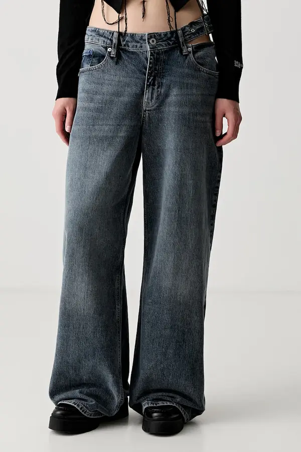 Karl Lagerfeld Jeans Karl Lagerfeld Jeans wide leg traperice za žene