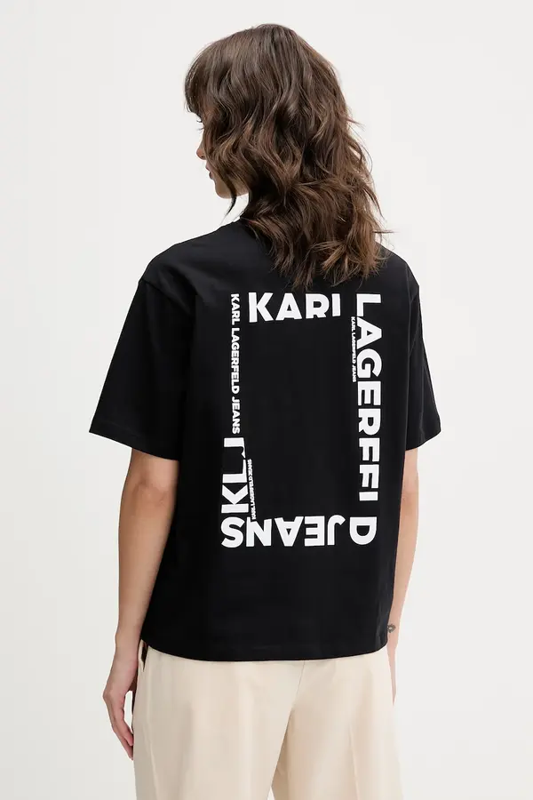 Karl Lagerfeld Jeans Karl Lagerfeld Jeans ženska majica od pamuka