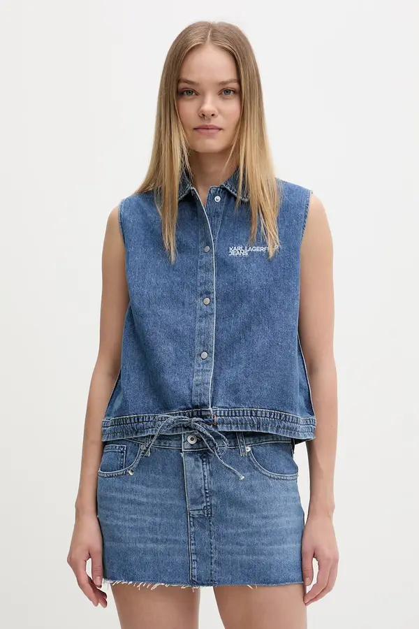 Karl Lagerfeld Jeans Karl Lagerfeld Jeans ženska traper košulja