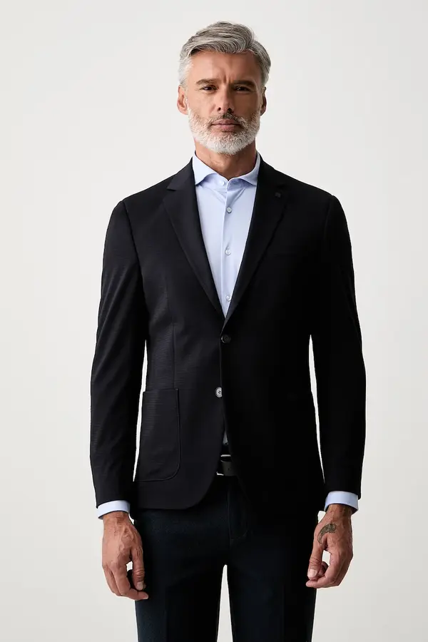 Karl Lagerfeld Karl Lagerfeld jednoredni sako za muškarce s viskozom