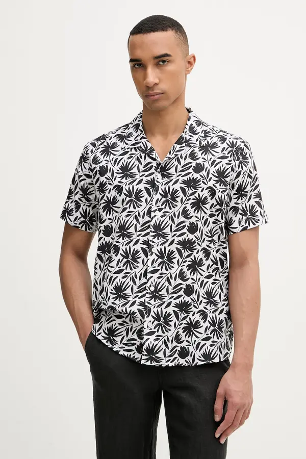 Karl Lagerfeld Karl Lagerfeld košulja za muškarce s lanom MODERN FIT 1/2