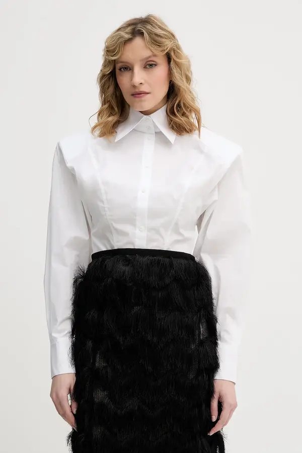 Karl Lagerfeld Karl Lagerfeld košulja za žene s pamukom Karl Lagerfeld Studio