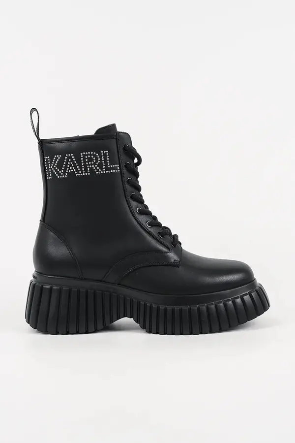 Karl Lagerfeld Karl Lagerfeld Kožne gležnjače Karl Lagerfeld KREEPER WEDGE