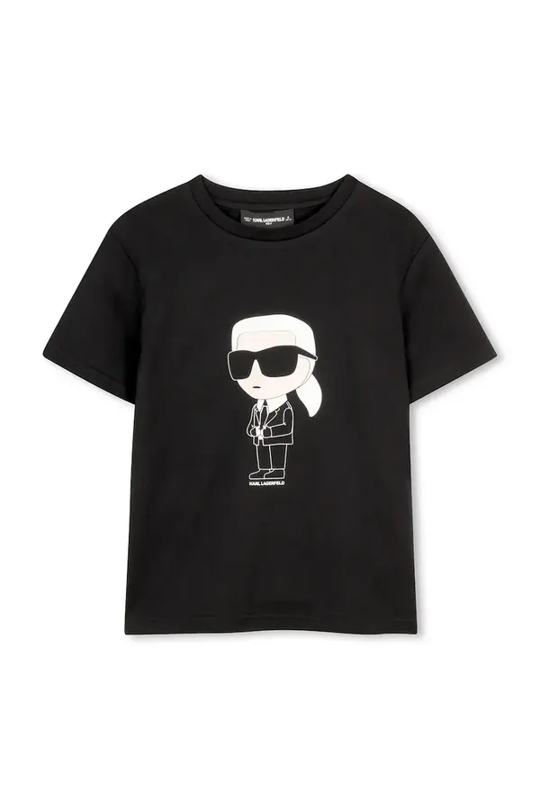 Karl Lagerfeld Karl Lagerfeld majica za djecu od pamuka