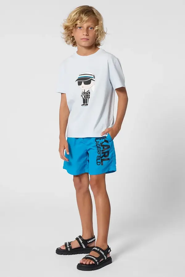 Karl Lagerfeld Karl Lagerfeld majica za djecu od pamuka
