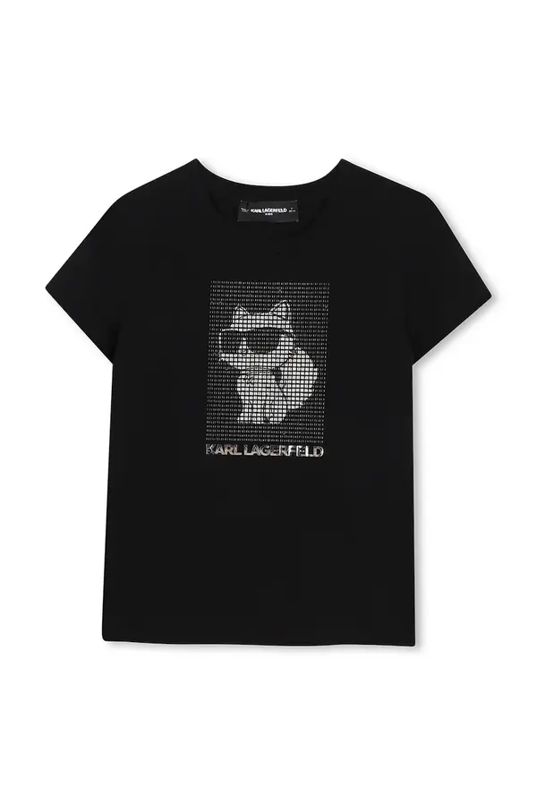Karl Lagerfeld Karl Lagerfeld majica za djecu s pamukom