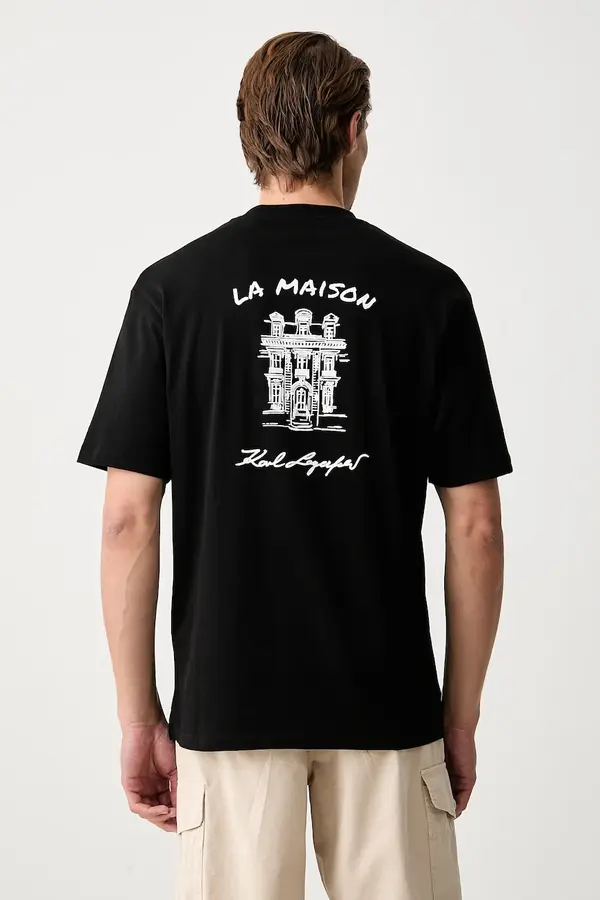 Karl Lagerfeld Karl Lagerfeld majica za muškarce od pamuka