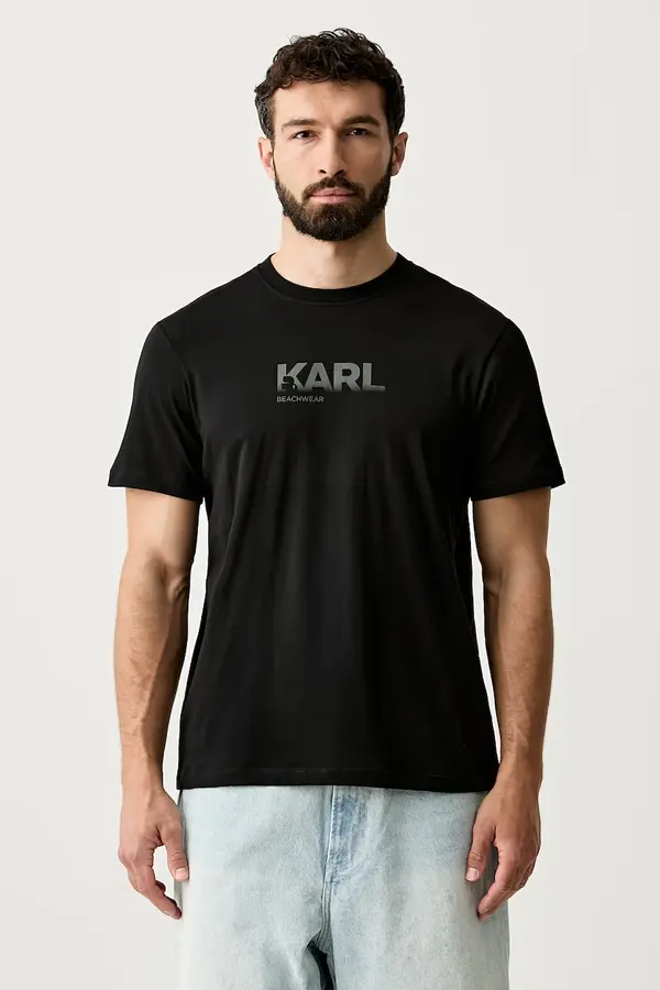 Karl Lagerfeld Karl Lagerfeld majica za muškarce od pamuka