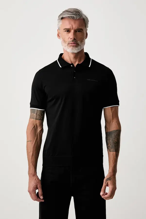 Karl Lagerfeld Karl Lagerfeld polo majica za muškarce od pamuka