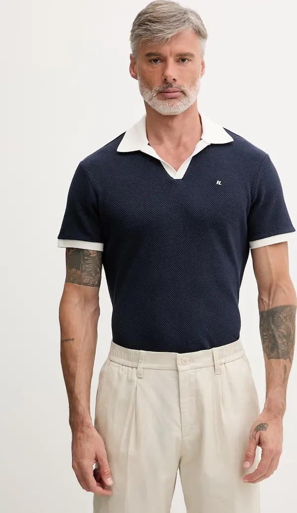 Karl Lagerfeld Karl Lagerfeld polo muški s pamukom