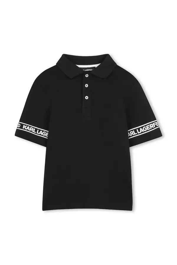Karl Lagerfeld Karl Lagerfeld polo za djecu od pamuka