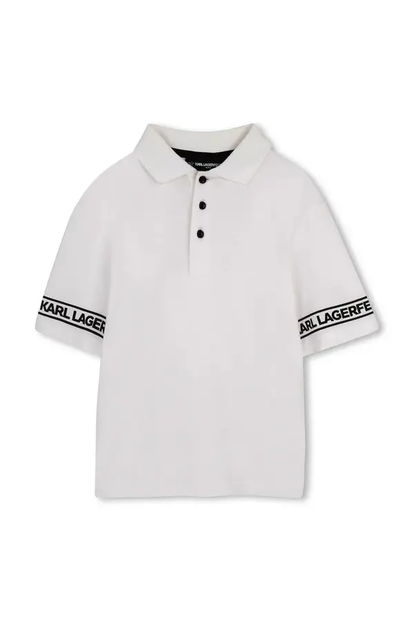 Karl Lagerfeld Karl Lagerfeld polo za djecu od pamuka