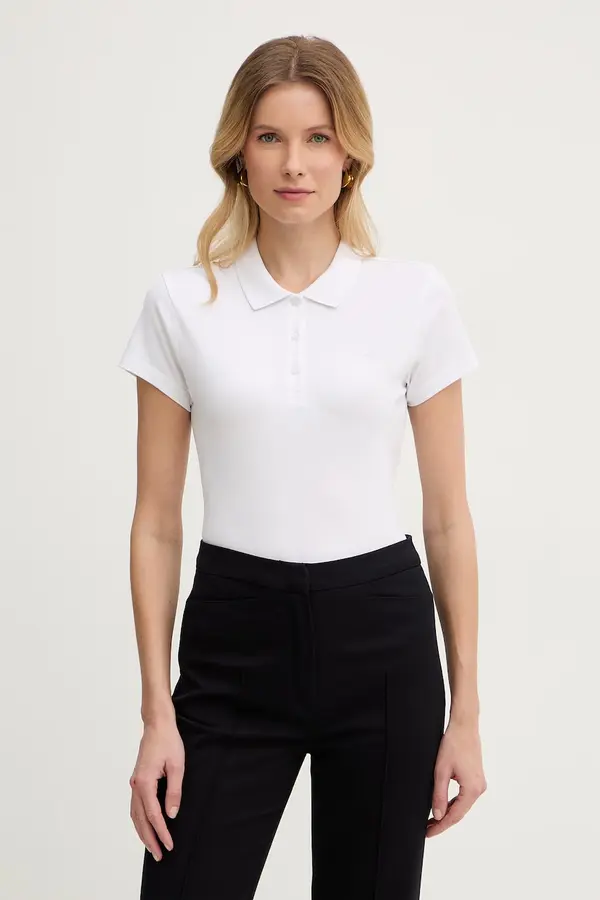 Karl Lagerfeld Karl Lagerfeld polo za žene od pamuka s elastanom