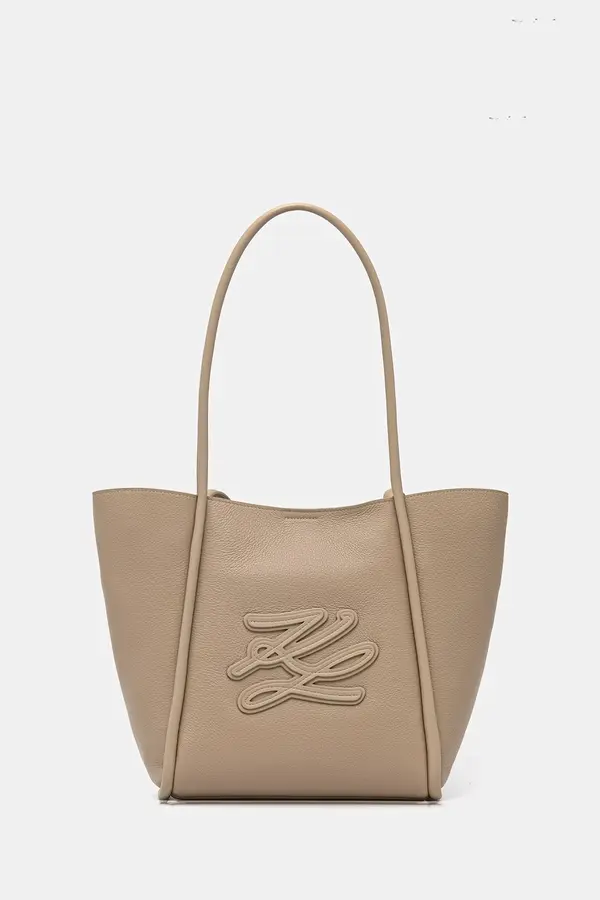 Karl Lagerfeld Karl Lagerfeld Shopper torba za žene kožna K/AUTOGRAPH