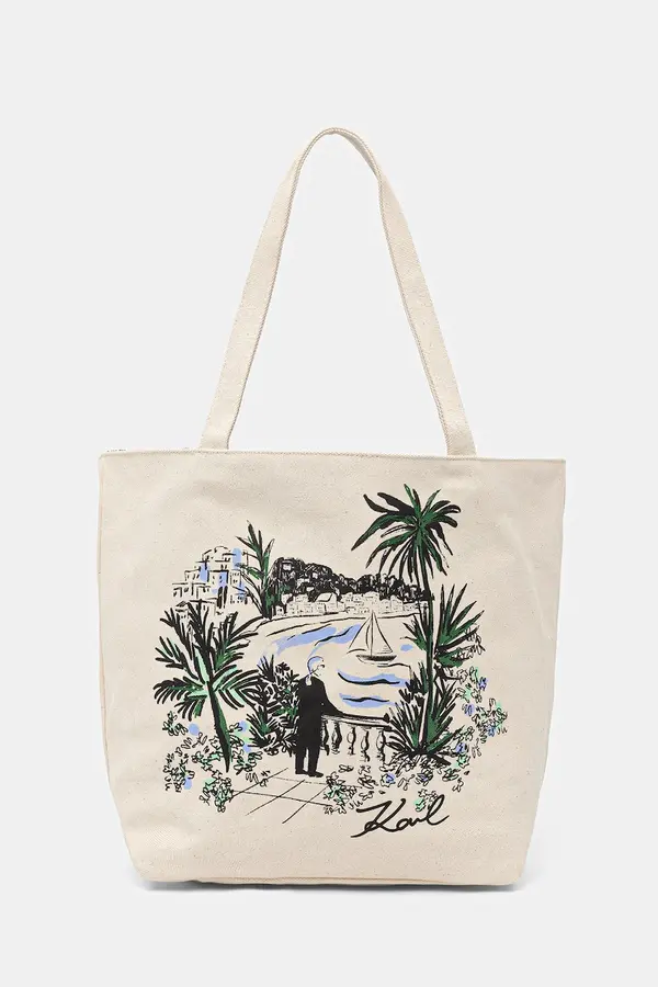 Karl Lagerfeld Karl Lagerfeld shopper torba za žene pamučna K/ESSENTIAL